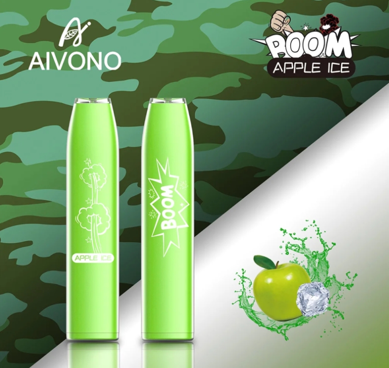 Aivono AIM BOOM 600 Puffs Vape - Apple Ice: Freshness in Every Draw